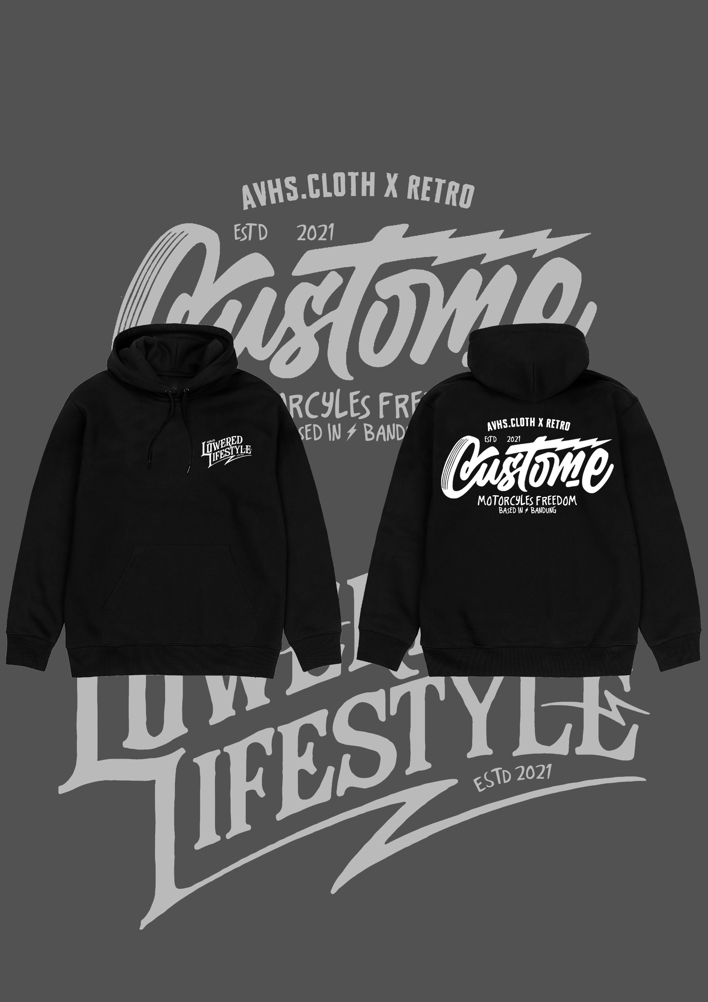 Artikel Hoodie Custome Retro