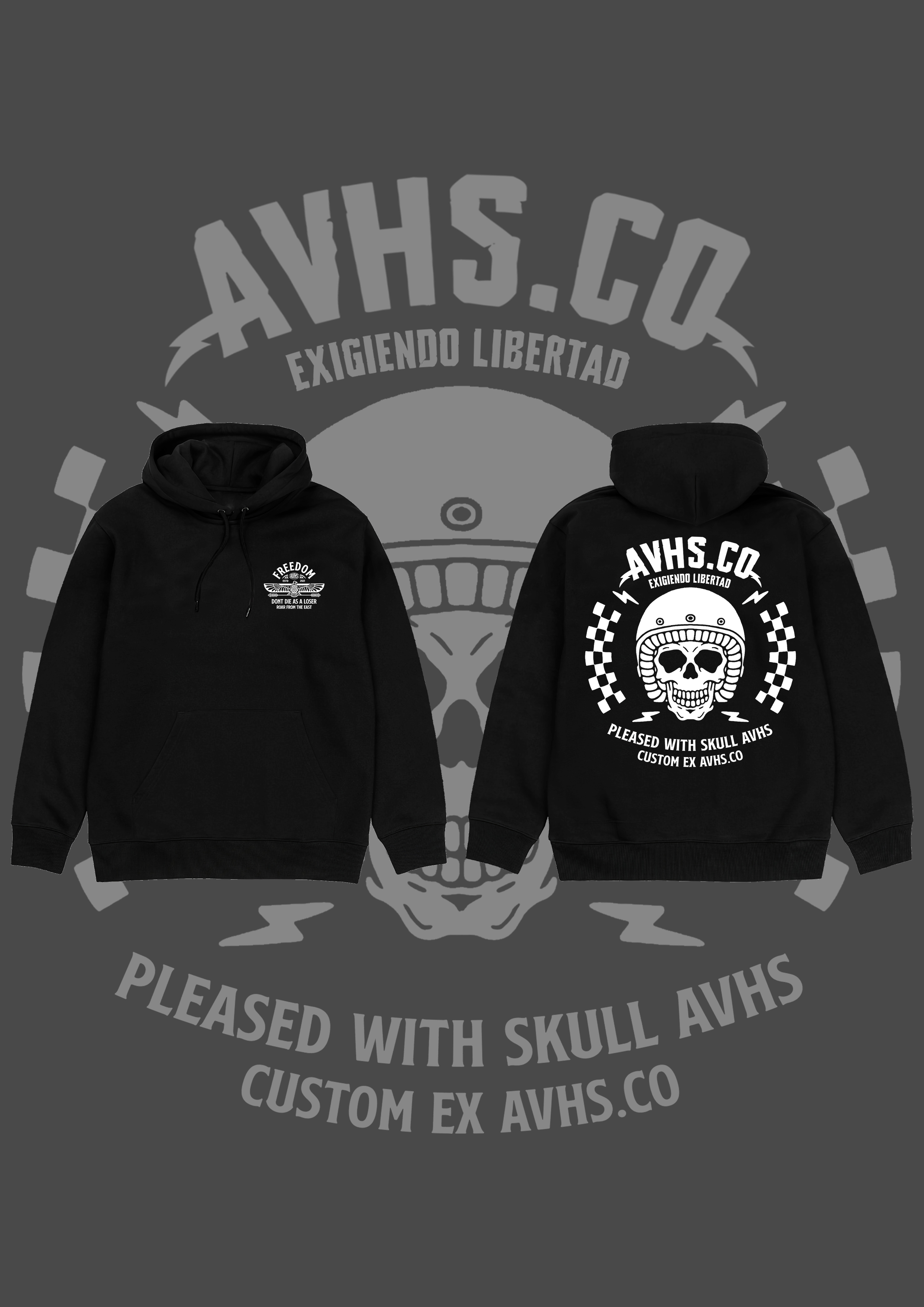 Artikel Hoodie Skull Head